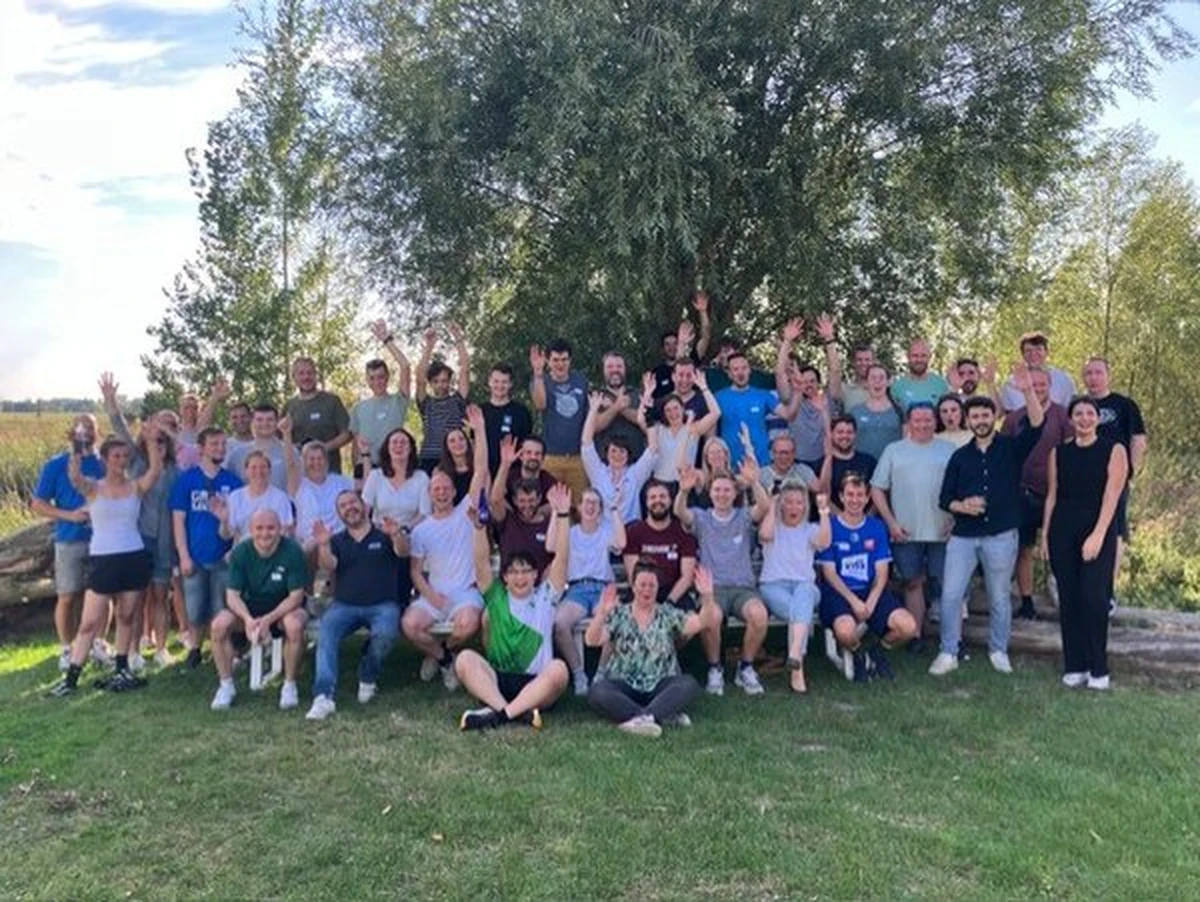 Het team van THEA tijdens zomerevent in Gent