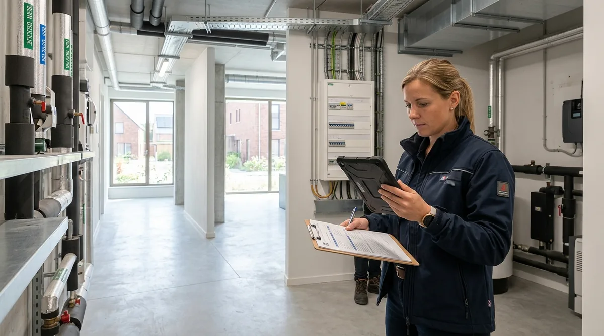 Asbestattest voor gemeenschappelijke delen van een VME