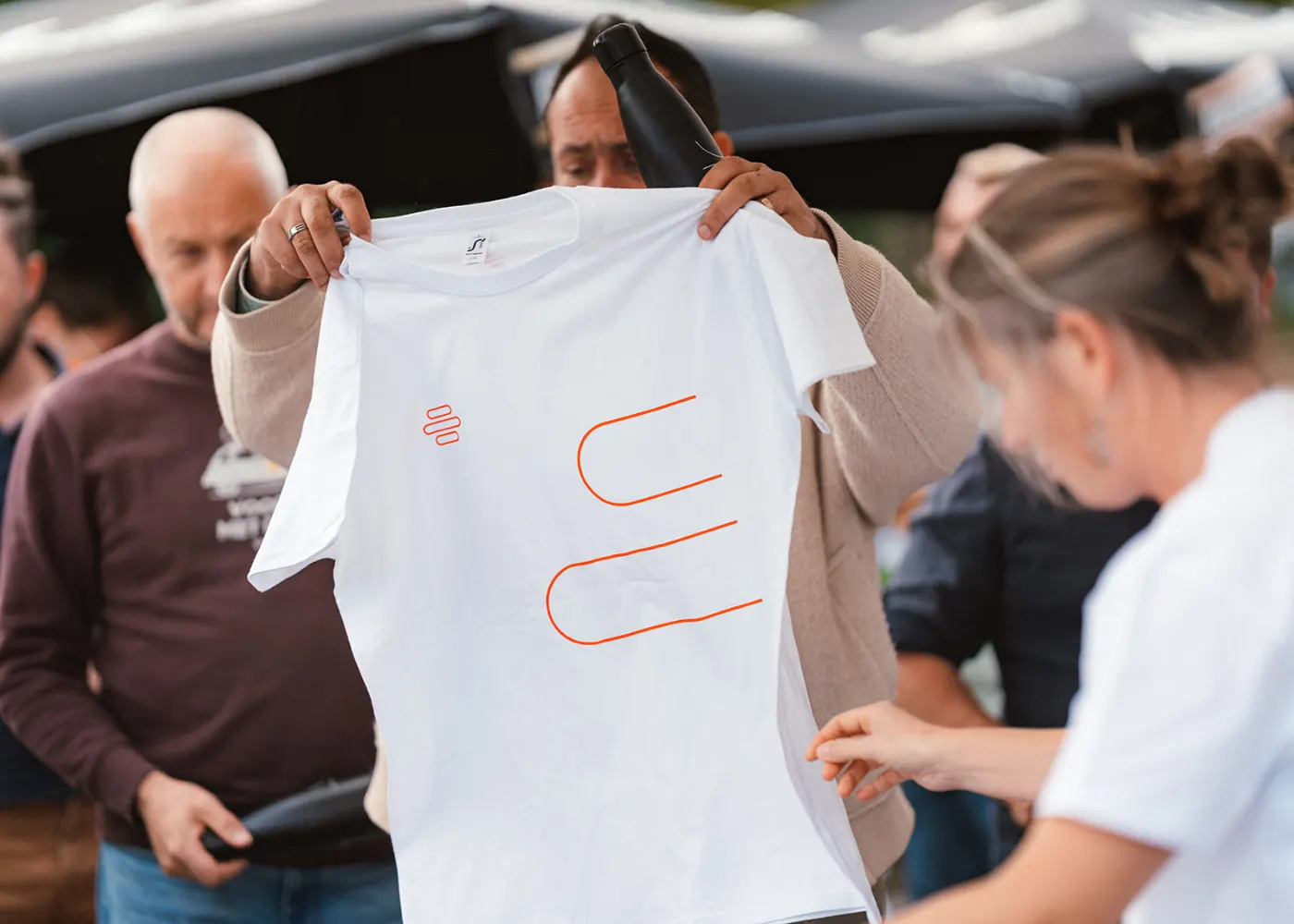 T-shirt met het nieuwe logo van Trema